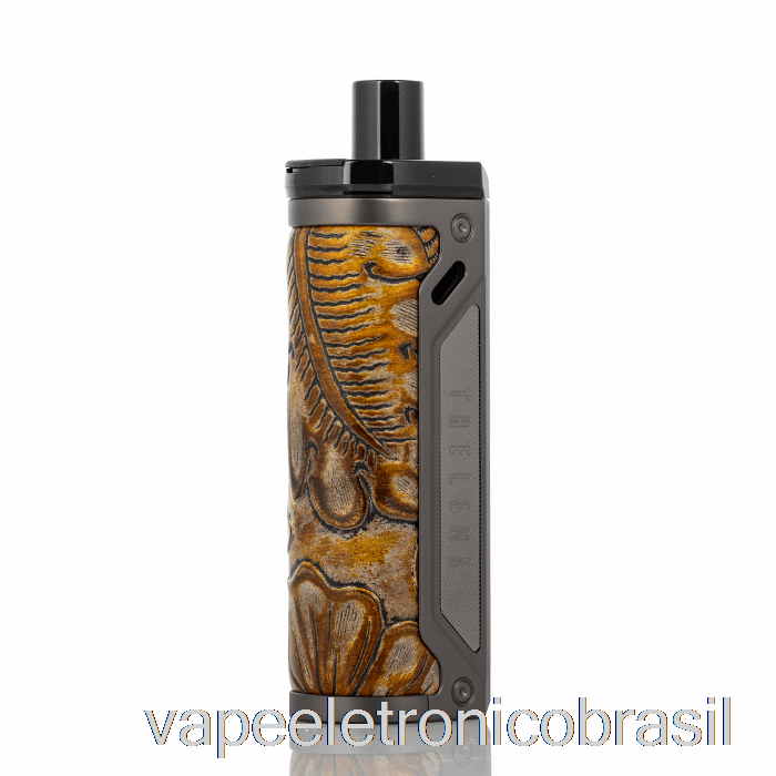 Vape Eletrônico Perdido Vape Thelema 80w Pod Mod Kit Gunmetal / Couro Ukiran